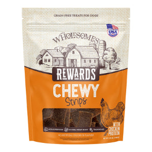 Wholesome Grain Free Chewy Strips Chicken 25oz