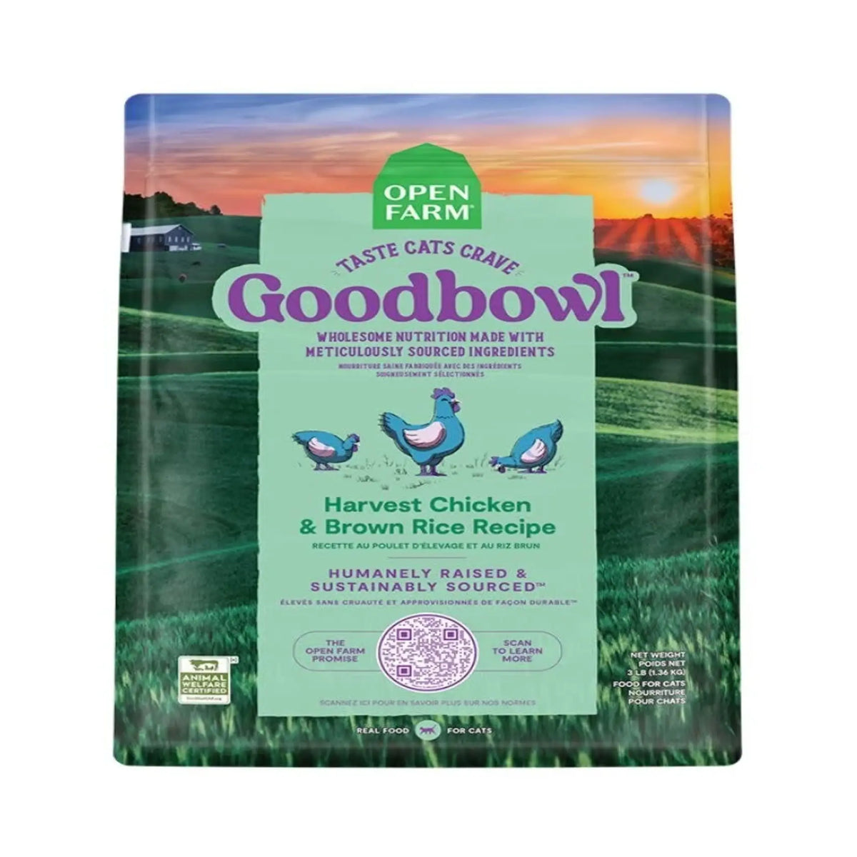 Open Farm Goodbowl Harvest Chicken Brown Rice 7lb Cat