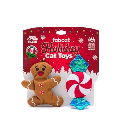 FabCat Gingerbread Peppermint 2 Pack