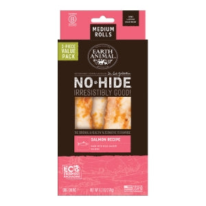 Earth Animal No Hide Medium 3 Pack - Salmon