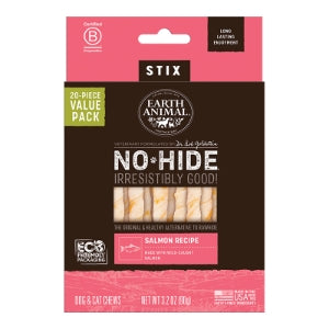 Earth Animal No Hide Stix 20pk - Salmon