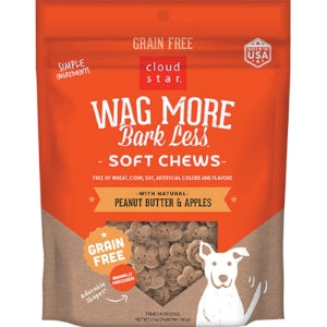 Cloudstar WagMore  Soft Chews Peanut Butter Apple 5oz