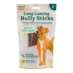 Woof Bullysafe Bully Stick Chew 6" 5pk