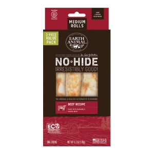 Earth Animal No Hide Medium 3 Pack - Beef
