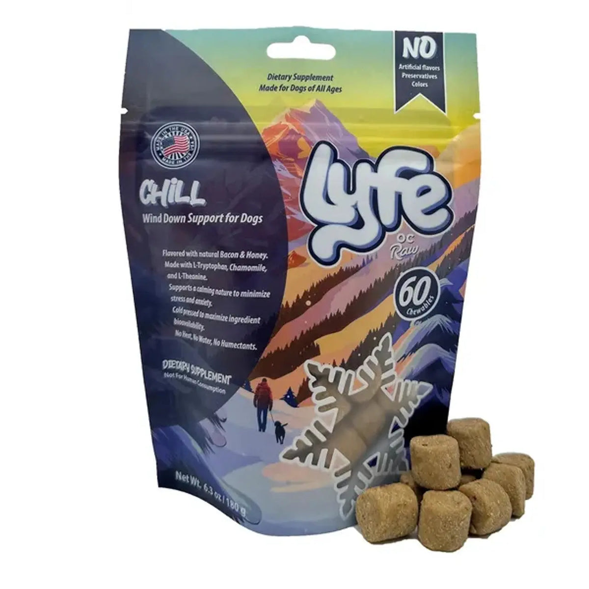 OC Raw Lyfe Cold Pressed Chew Chill Support 6.3oz
