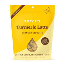 Bocce's Bakery Tumeric Latte Crunchy Treats 5oz