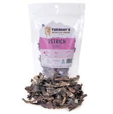 Tuesdays Natural Dog Ostrich Hearts 4oz