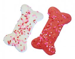 Preppy Puppy Red & White Bone 5.5"