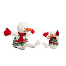 Huggle Hounds Wintergreen Snowman Knottie Small