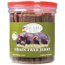 Triumph Grain Free Jerky Treat Tub 24oz