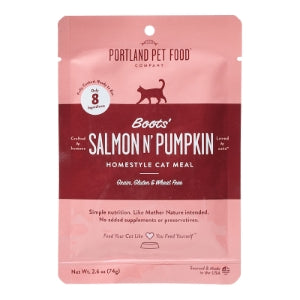Portland Cat Grain Free Boot's Salmon N Pumpkin 2.8OZ