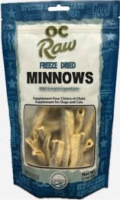 OC Raw Dog Freeze Dried Minnows 3.2oz