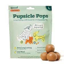 Woof Pupsicle Refill Pops Peanut Butter & Beef Recipe Large