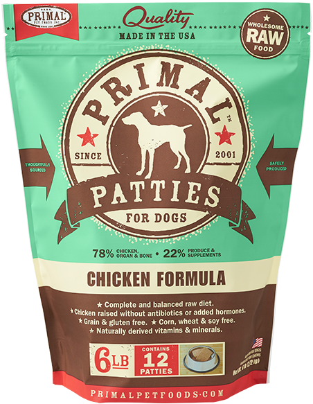 Primal Frozen Patties 6lb - Chicken