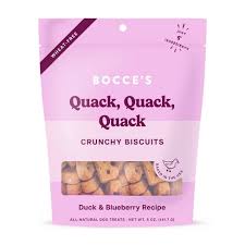 Bocce's Bakery Quack Quack Crunchy Treats 5oz