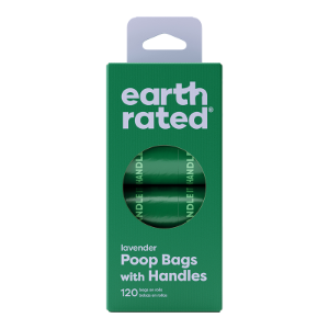 EarthRated Poop Bag Rolls with Handles Lavender 120 count