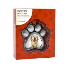 PearHead Holiday Pawprints Metal Ornament