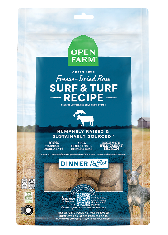 Open Farm Freeze Dried Surf & Turf Patties 10.5oz