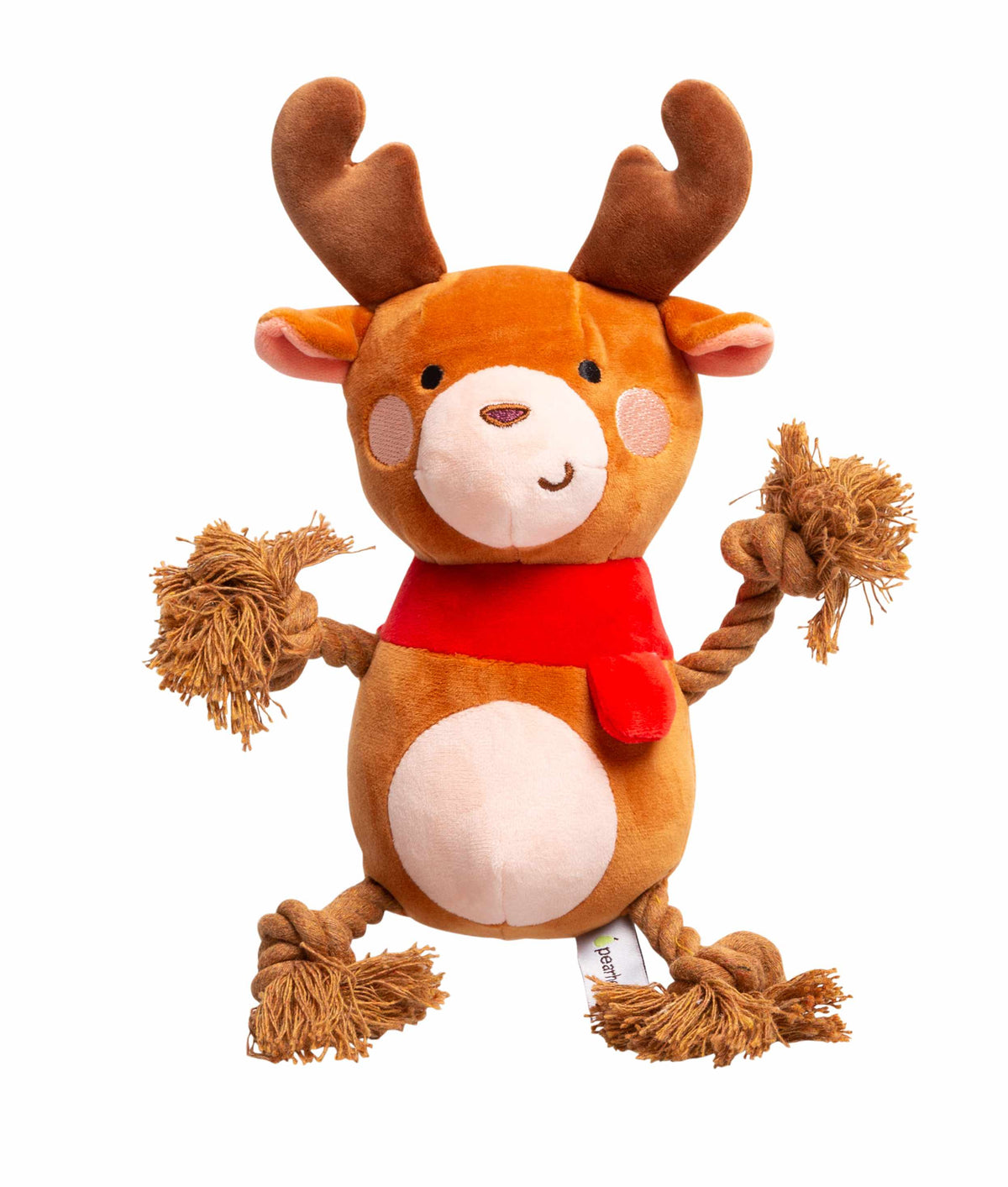 Pearhead Holiday Reindeer Knot Toy