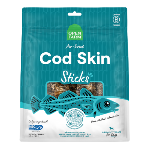 Open Farm Grain Free Air Dried Cod Skin Sticks 4.1oz
