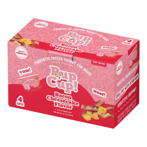 Pup Cup Frozen Yogurt 3.5oz 4pk Bacon Cheesecake