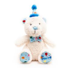 Worthy Dog Birthday Bear Blue