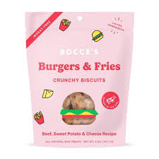 Bocce's Bakery Burger & Fries Crunchy Treats 5oz