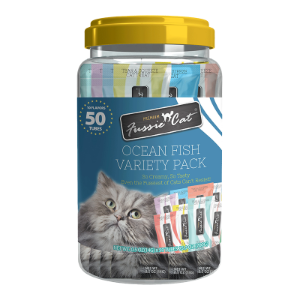 Fussie Cat Puree Ocean Fish Variety Pack 10 Flavors