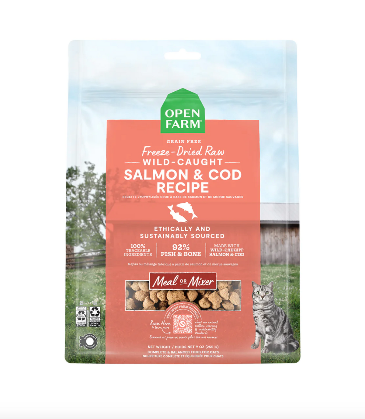 Open Farm Cat Freeze Dried Salmon & Cod Morsels 3.5oz