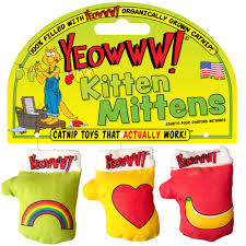 Yeoww Cat Nip Kitten Mittens 3pk