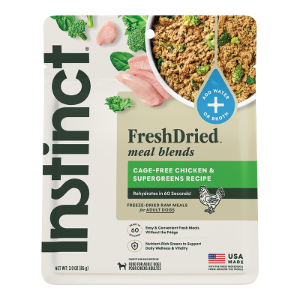 Instinct Fresh Dried Meal Blends Chicken & Supergreens  Blend 3oz