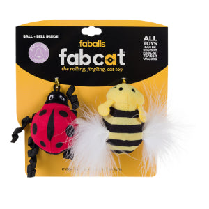FabCat Faball Ladybug/Bee 2 Pack