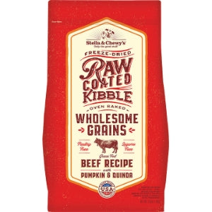 Stella and Chewy Raw Coated Kibble Wholesome Grains Beef 22lb