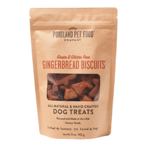 Portland Pet Dog Grain/Gluten Free Gingerbread Brew Biscuits 5oz