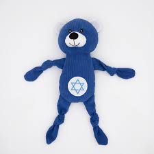 Zippy Paws Hanukkah Corduroy Cuddlerz Bear