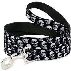 Buckle Down 6ft Leash- Skulls