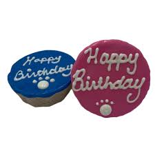 Preppy Puppy Birthday Cakes 4" Assorted Colors