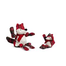Huggle Hounds Tartan Tidings Fox Small