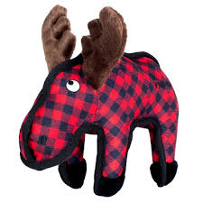 Worthy Dog Plaid Moose Large