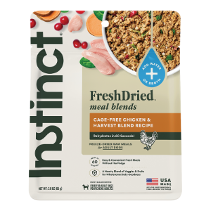 Instinct Fresh Dried Meal Blends Chicken & Harvest Blend 3oz