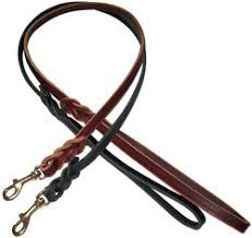 Bridgeport Equipment Leather Leash 6ft Braided Black/Brown- 5/8"