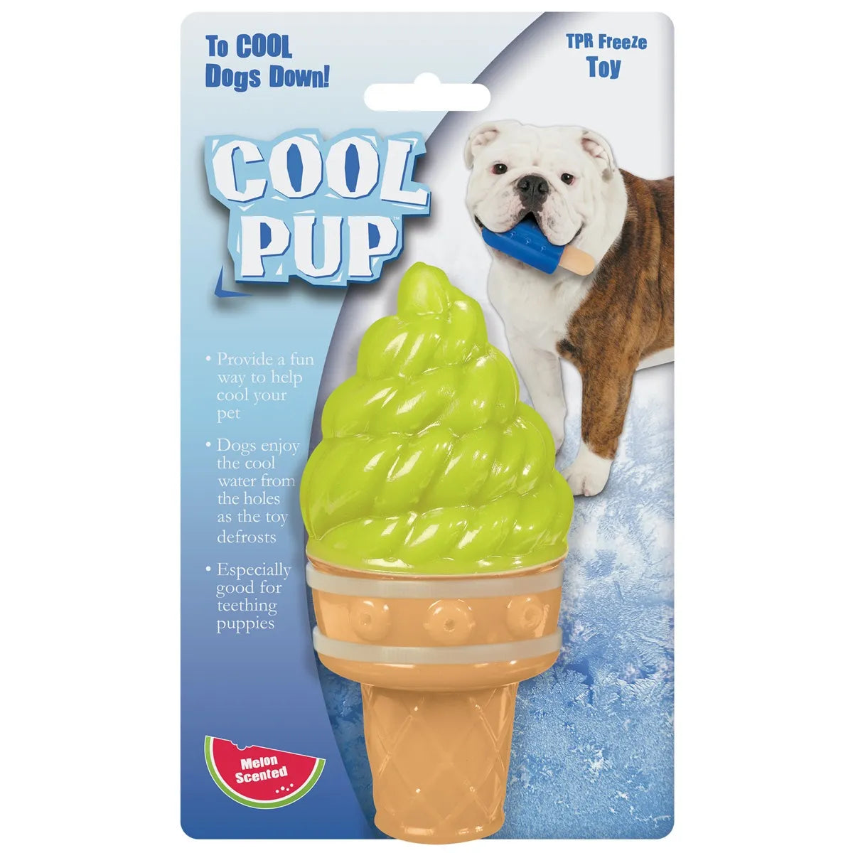 Cool Pup Large Ice Cream Cone Green