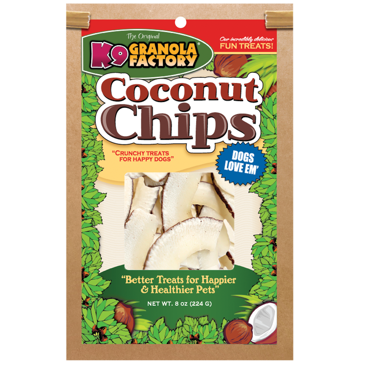 K9 Granola Factory Coconut Chips 8oz