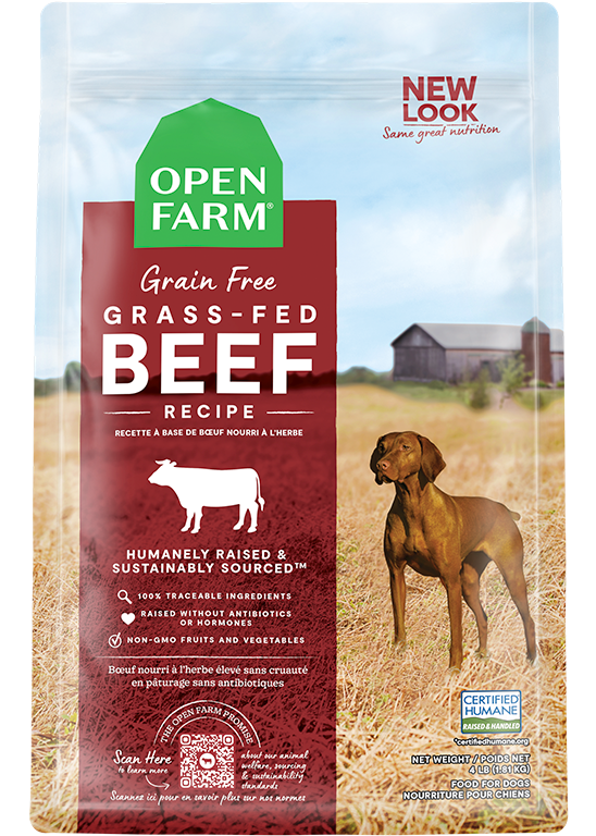 Open Farm Grain Free Grass Fed Beef 4lb