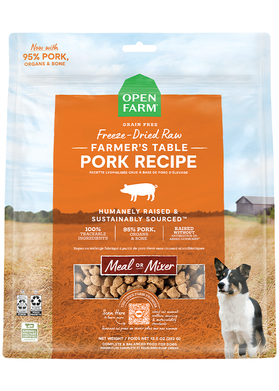 Open Farm Freeze Dried Pork Morsels 3.5oz