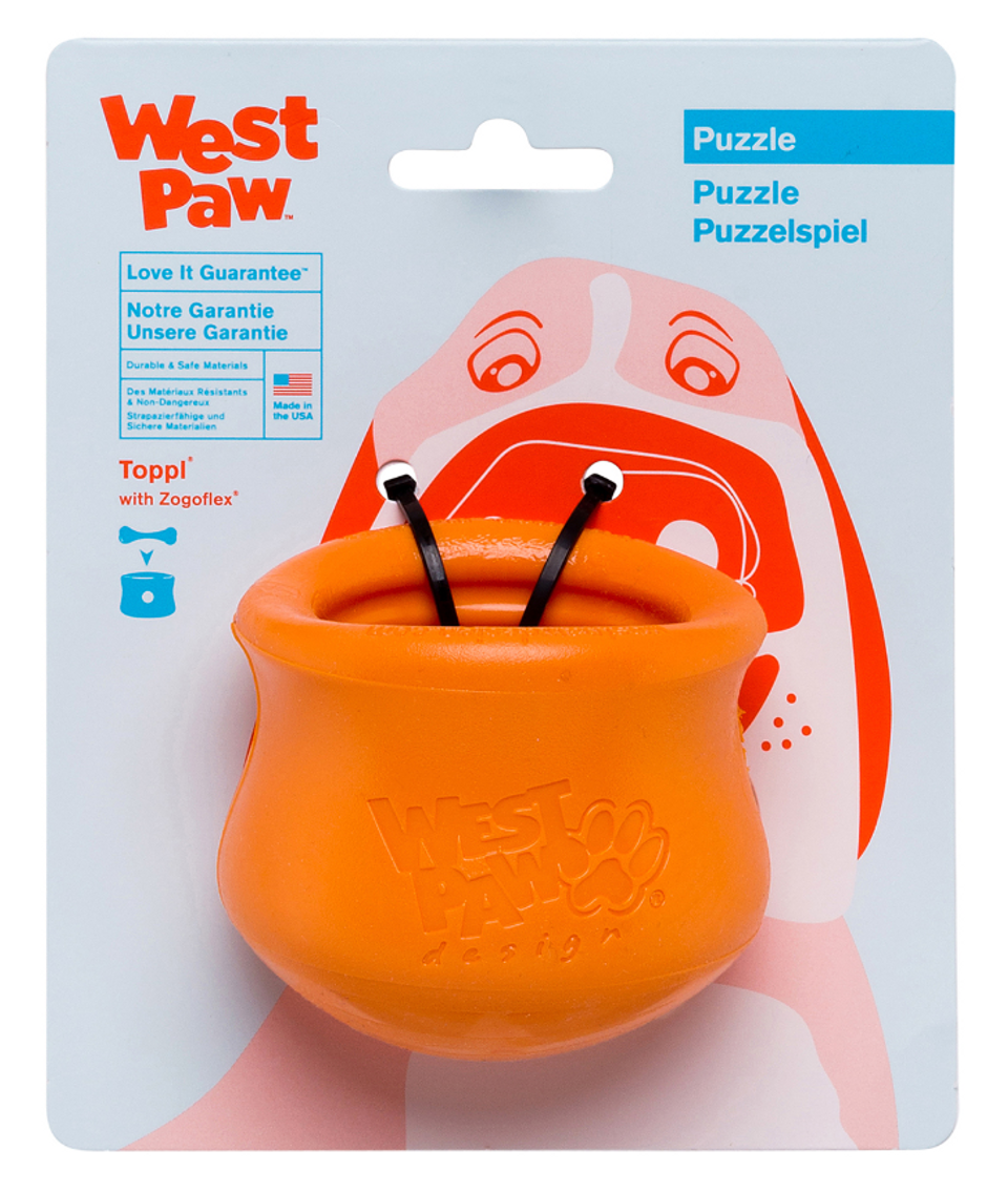 West Paw Toppl Tangerine Large