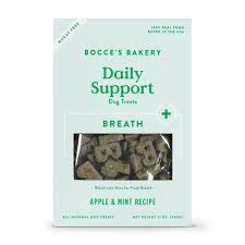 Bocce's Bakery Daily Support Breath Apple & Mint Biscuits 12oz