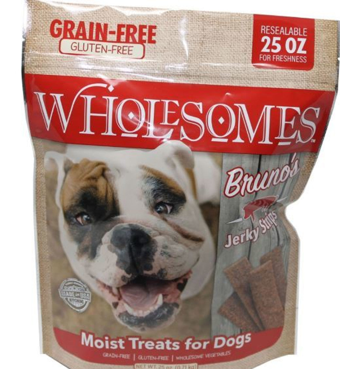 Wholesome Grain Free Jerky Strips Bruno 25oz