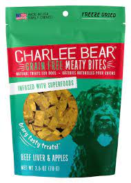 Charlee Bear Meaty Bites Beef Apple 2.5oz