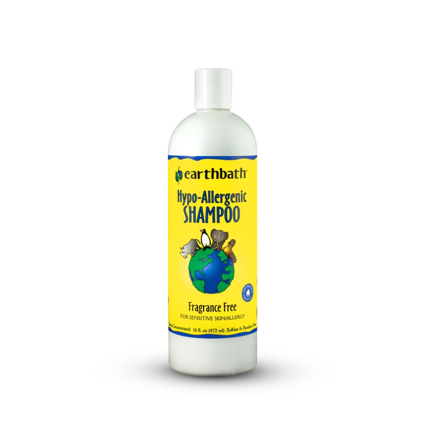 Earthbath Shampoo Fragrance Free Hyop-Allergenic 16floz